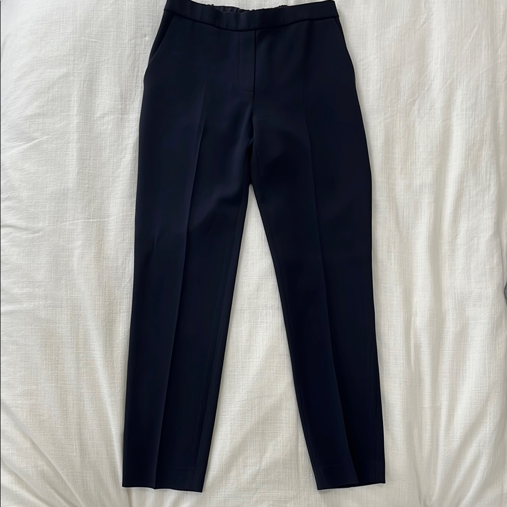 Theory Women’s Navy Pants - Pull On -  Crepe